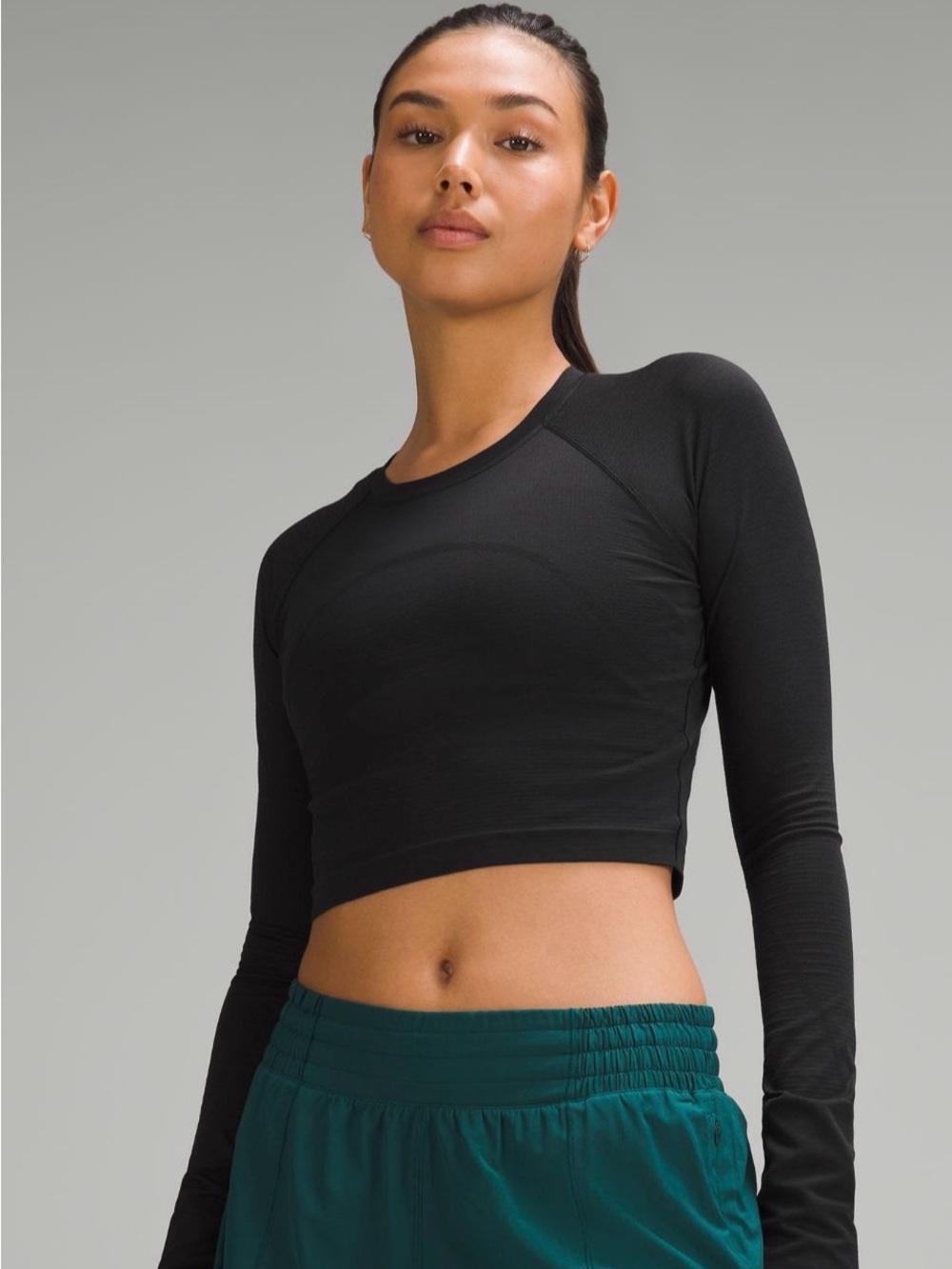 Lululemon Swiftly Tech Cropped Long-Sleeve Shirt